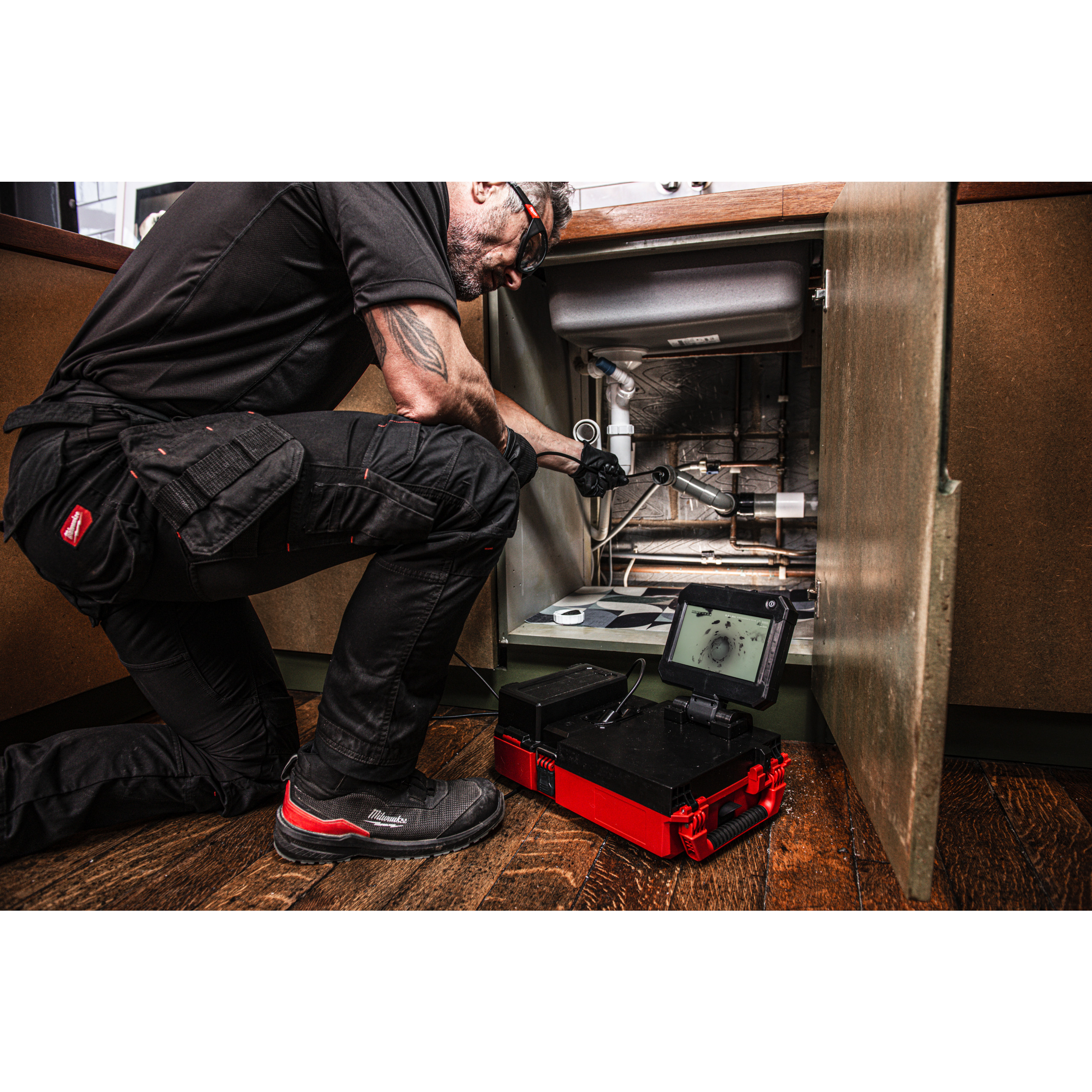 Milwaukee M12 POSIC-0 - Câmara de inspeção de canalizações M12 PACKOUT com ecrã de 7″ - 4933498371