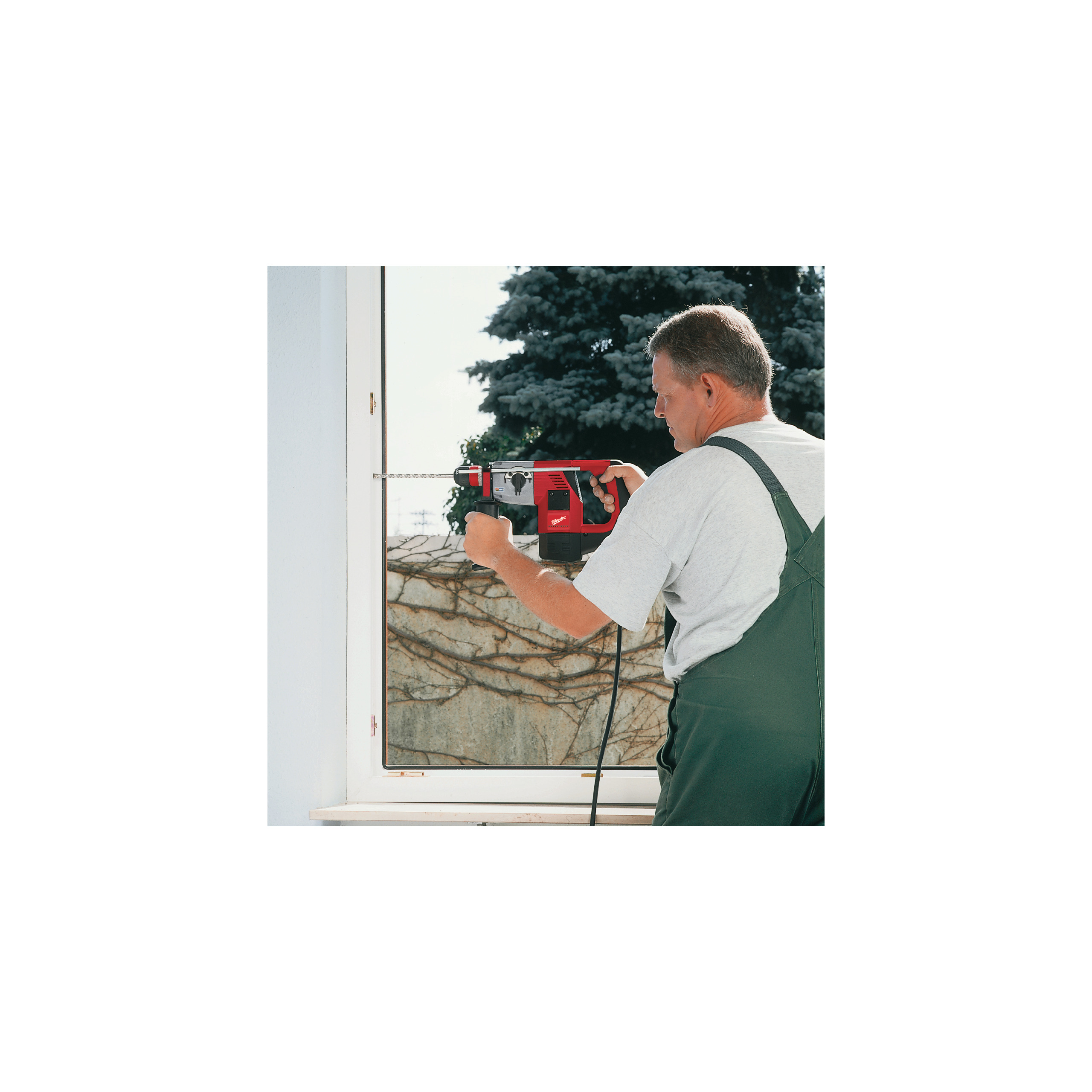 Milwaukee PLH 32 XE + AG 10-125 EK - Kit martelo combinado SDS-Plus FIXTEC 3 modos 32mm desenho em L e rebarbadora de acabamentos 1000W 125mm - 4933400069 + 4933451220