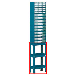 SUC – Suporte Simples para Estantes Metalo-Plásticas Nº 1 a 4 – 1 Fila, Pés Altos – 11460