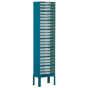 SUC – Suporte Simples para Estantes Metalo-Plásticas Nº 5 a 8 – 1 Fila, Pés Baixos – 11590