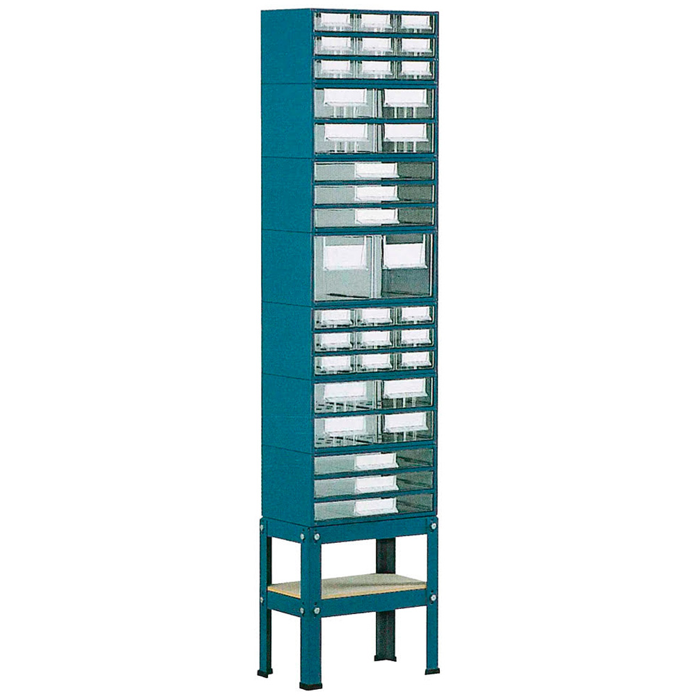 SUC – Suporte Simples para Estantes Metalo-Plásticas Nº 5 a 8 – 1 Fila, Pés Médios – 11600