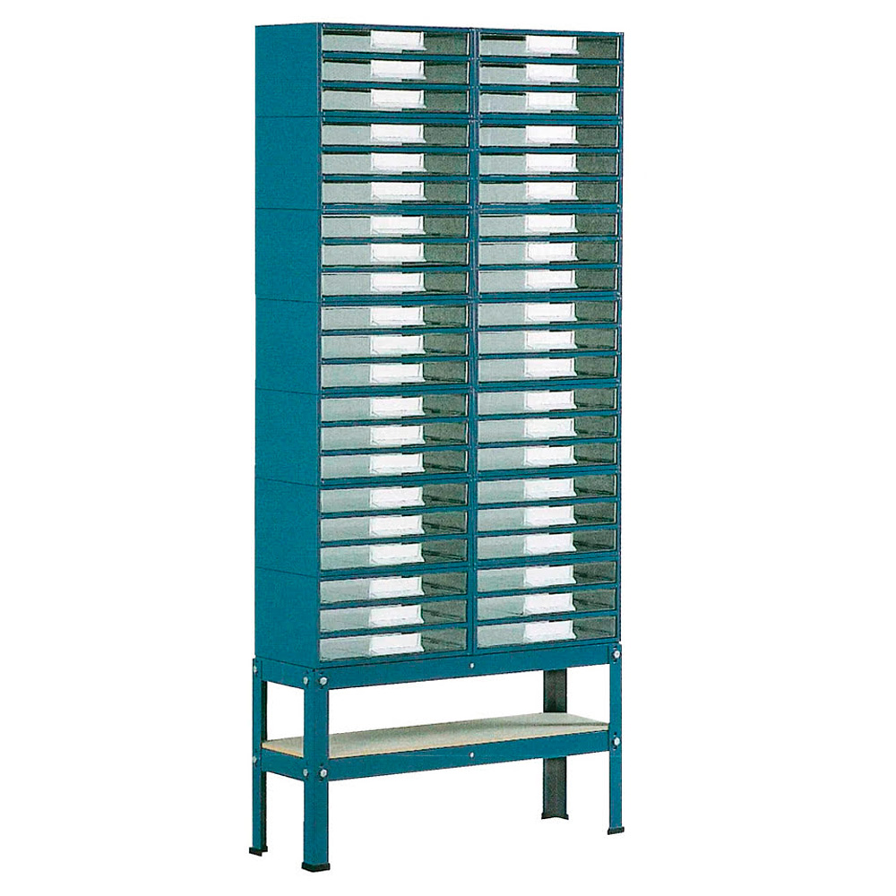 SUC – Suporte Simples para Estantes Metalo-Plásticas Nº 5 a 8 – 2 Filas, Pés Médios – 11630