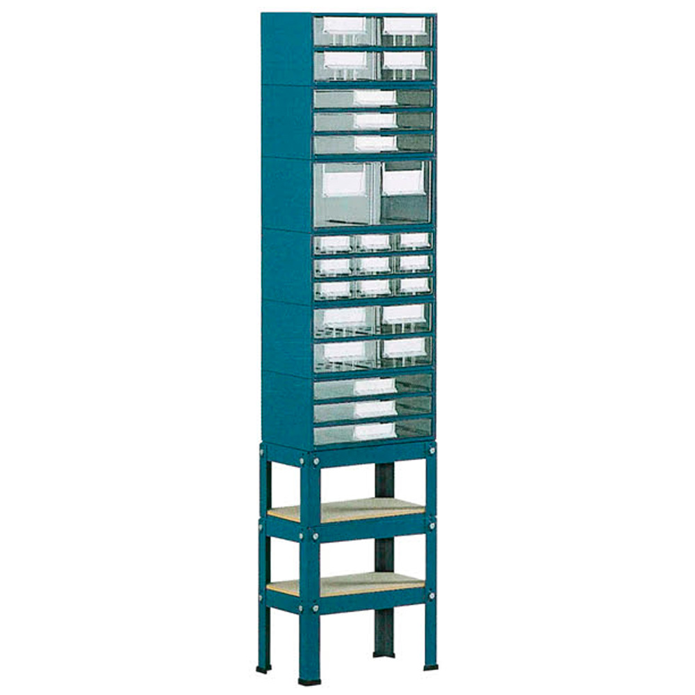 SUC – Suporte Simples para Estantes Metalo-Plásticas Nº 5 a 8 – 1 Fila, Pés Altos – 11610