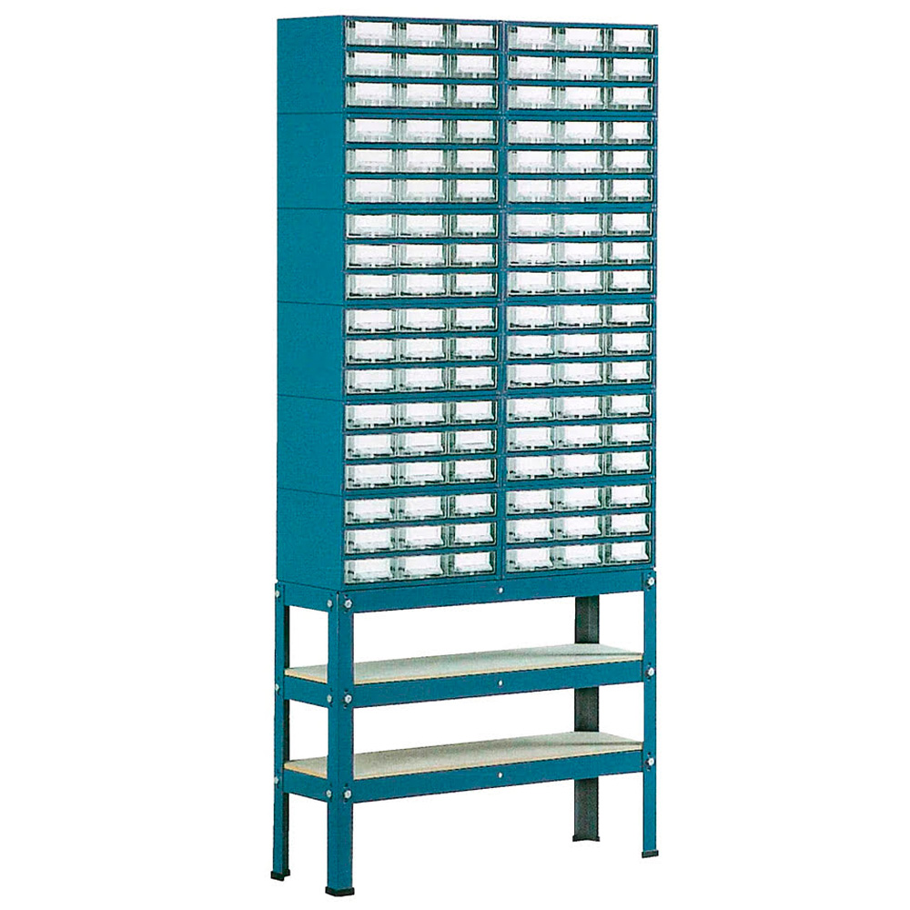 SUC – Suporte Simples para Estantes Metalo-Plásticas Nº 5 a 8 – 2 Filas, Pés Altos – 11640