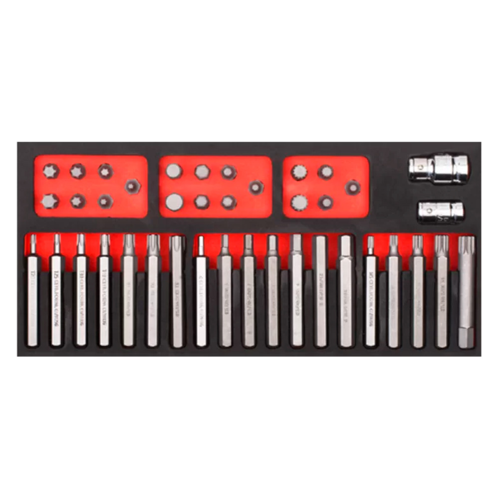 Ceta form c28-ss40 – jogo bits – torx/hex/xzn – 40 peças