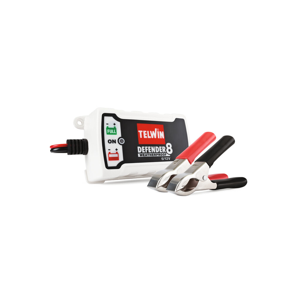 Telwin Defender 8 / 12 / 20 - Carregador de baterias inteligente Tronic 6/12V e 12/24V