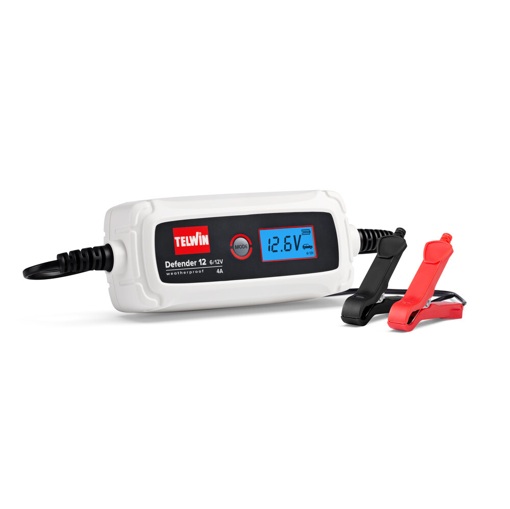 Telwin Defender 8 / 12 / 20 - Carregador de baterias inteligente Tronic 6/12V e 12/24V