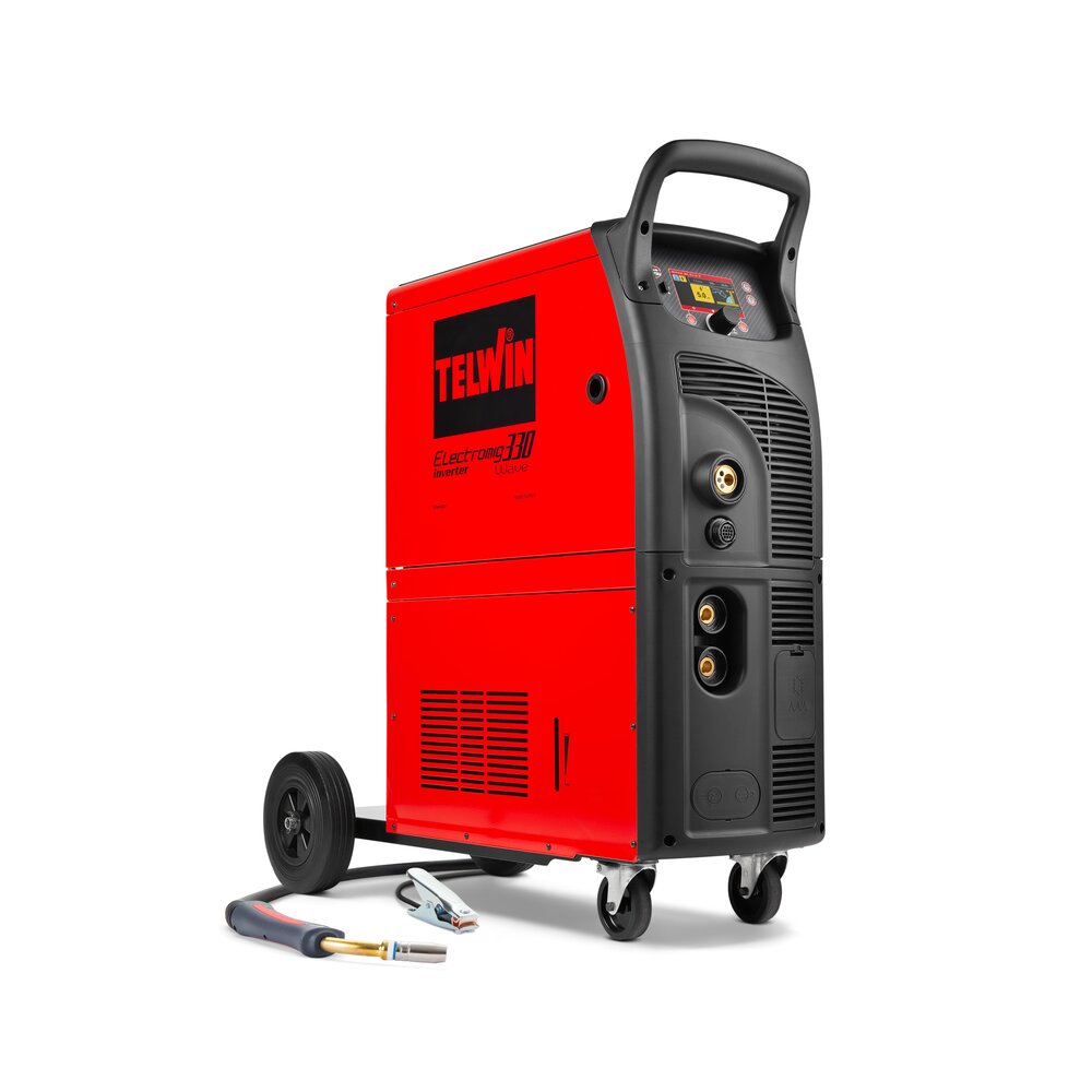 Telwin Electromig 330 Wave / 330 Wave Aqua - Aparelho de soldar inverter MIG-MAG pulsado, MMA e TIG DC trifásico 400V 300A
