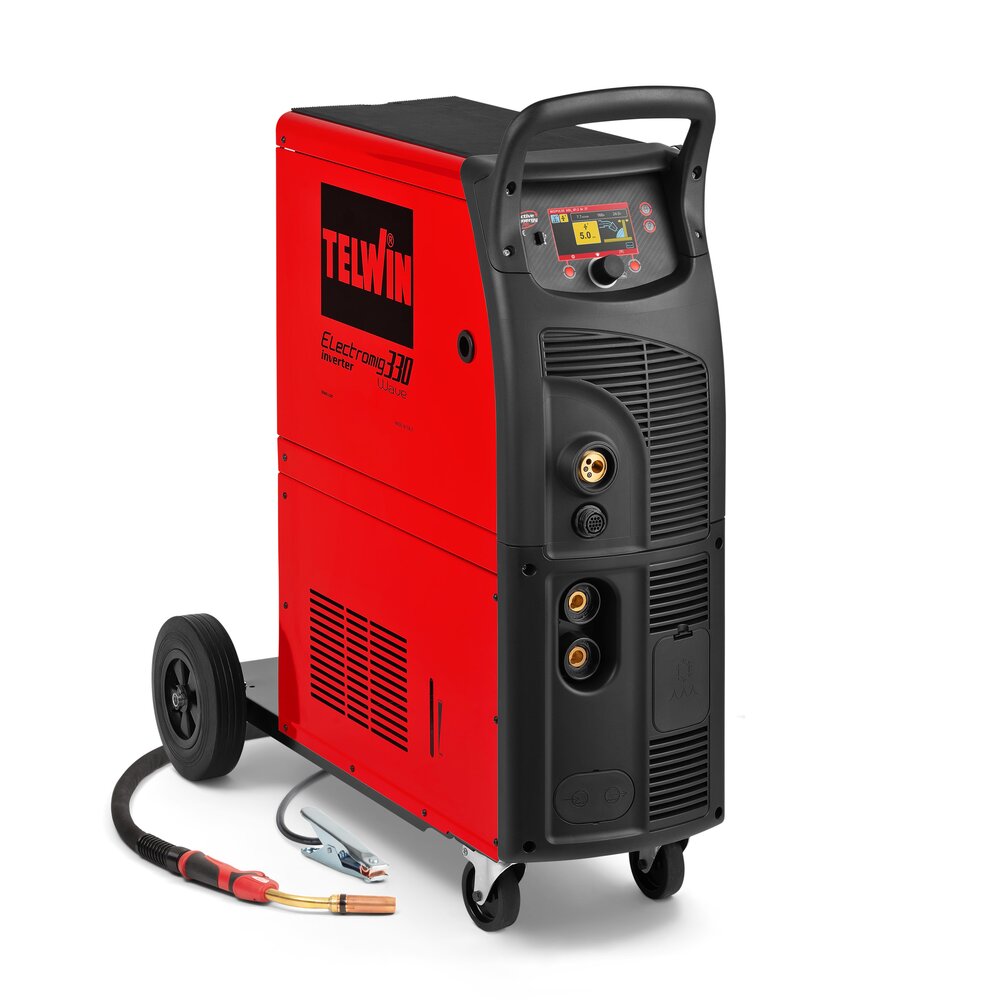 Telwin Electromig 330 Wave / 330 Wave Aqua - Aparelho de soldar inverter MIG-MAG pulsado, MMA e TIG DC trifásico 400V 300A