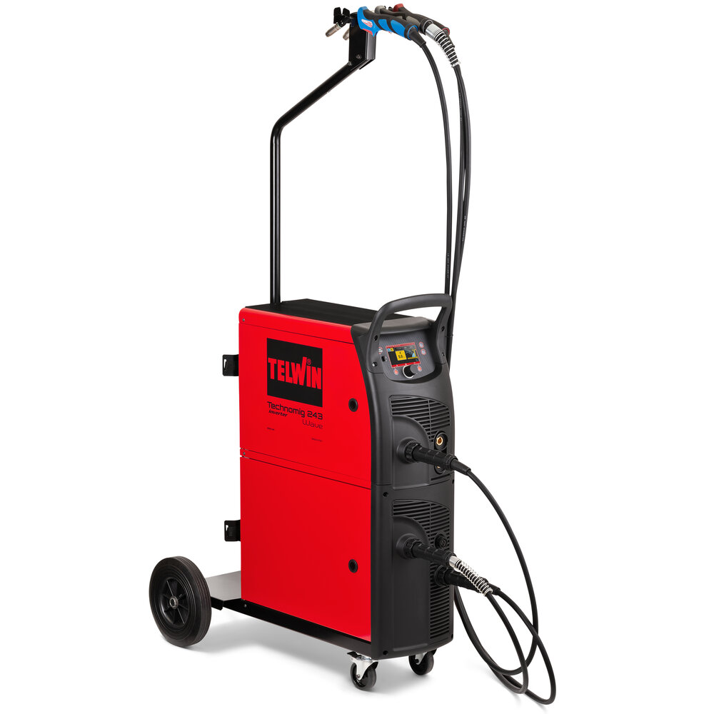 Telwin Technomig 240 / 241 / 243 Wave - Aparelho de soldar inverter MIG-MAG pulsado, MMA e TIG DC 230V 220A