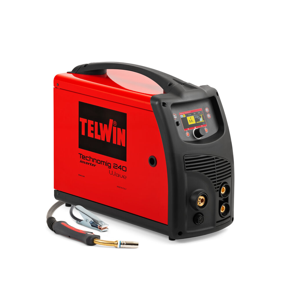 Telwin Technomig 240 / 241 / 243 Wave - Aparelho de soldar inverter MIG-MAG pulsado, MMA e TIG DC 230V 220A