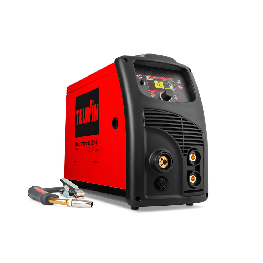 Telwin Technomig 240 / 241 / 243 Wave - Aparelho de soldar inverter MIG-MAG pulsado, MMA e TIG DC 230V 220A