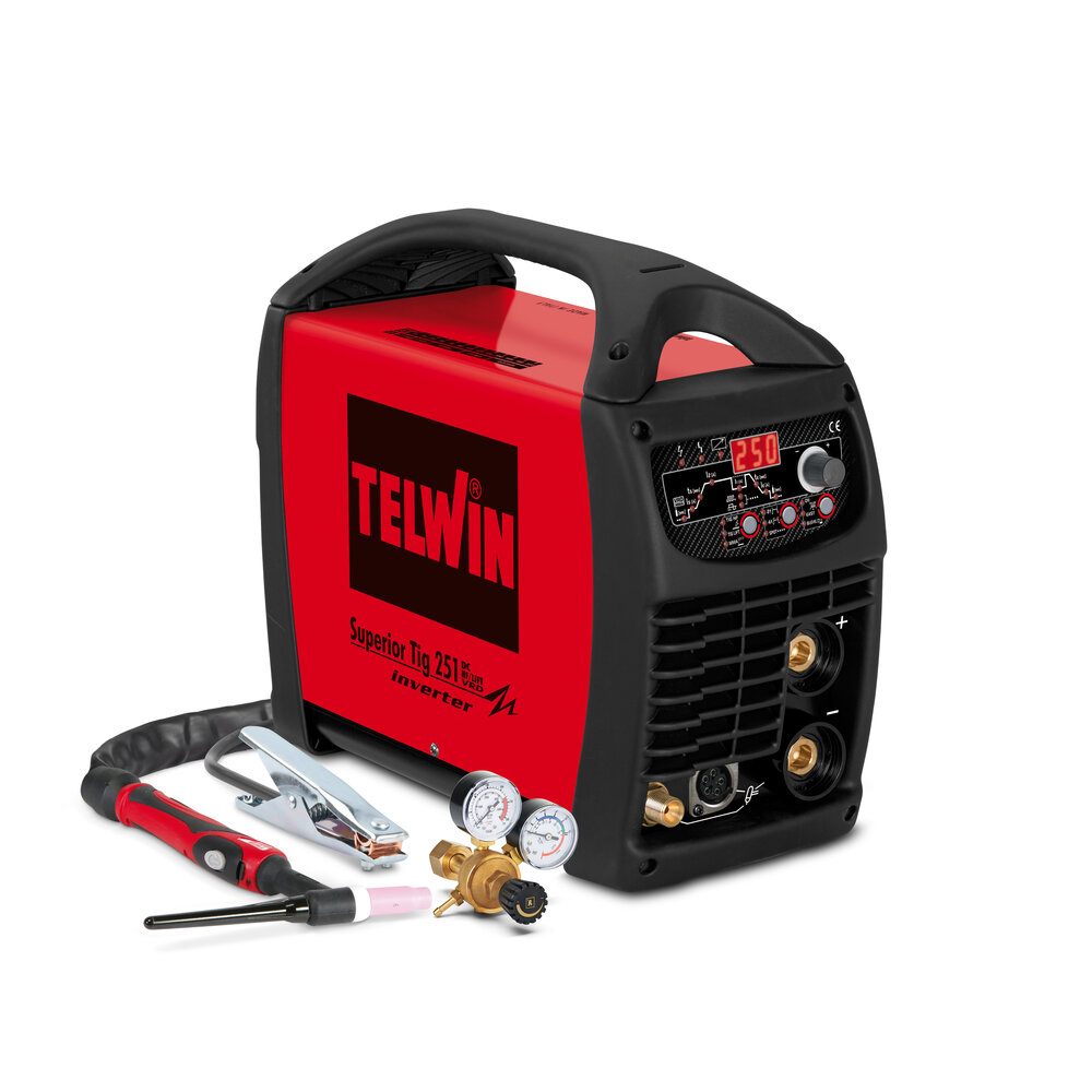 Telwin Superior TIG 251 DC / 311 DC - Aparelho de soldar inverter TIG DC pulsado e MMA trifásico 250 a 300A