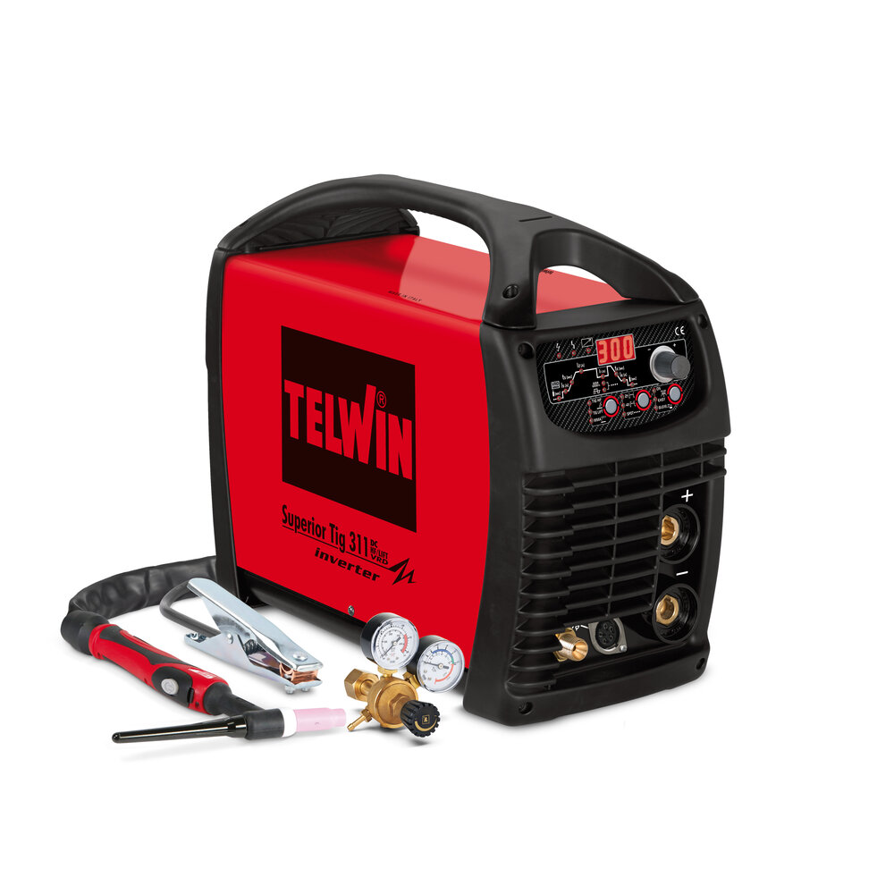 Telwin Superior TIG 251 DC / 311 DC - Aparelho de soldar inverter TIG DC pulsado e MMA trifásico 250 a 300A