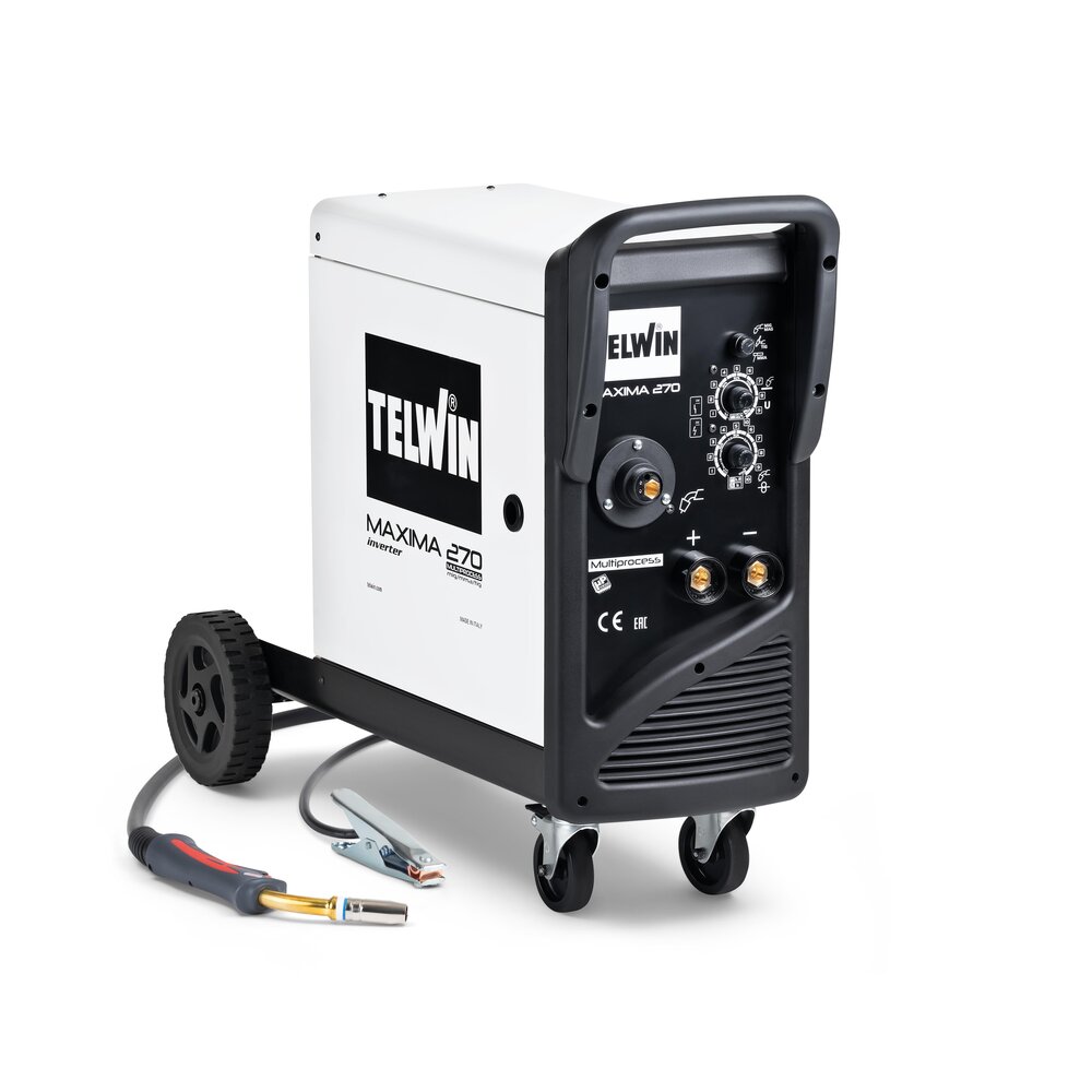 Telwin Maxima 230 Synergic / Maxima 270 - Aparelho de soldar inverter MIG-MAG, MMA e TIG DC 230V 220 a 250A