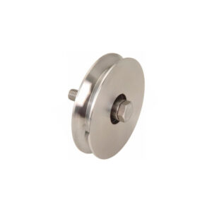 Roda inox 1 rolamento gola v – soinco 618v-in