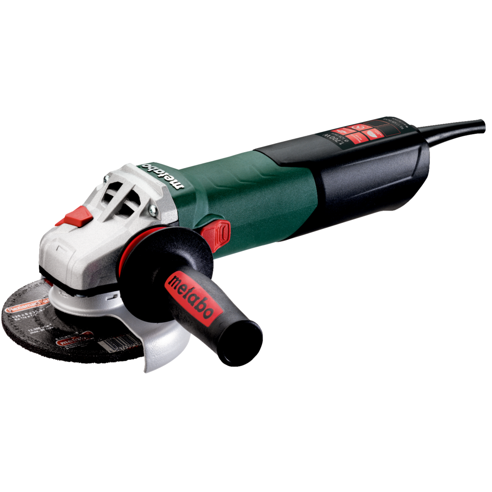 Metabo WEVA 15 / WE 17 / WEV 19 M-Brush / WEVBA 20-125 Quick - Rebarbadora angular de alta potência 1550W a 2000W Ø125mm
